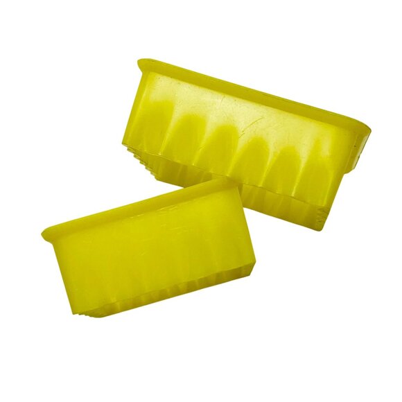 Square Stackable Yellow Biscuit Cookie Cutters Set Of 2 Made Hong Kong Vintage - Picture 6 of 8